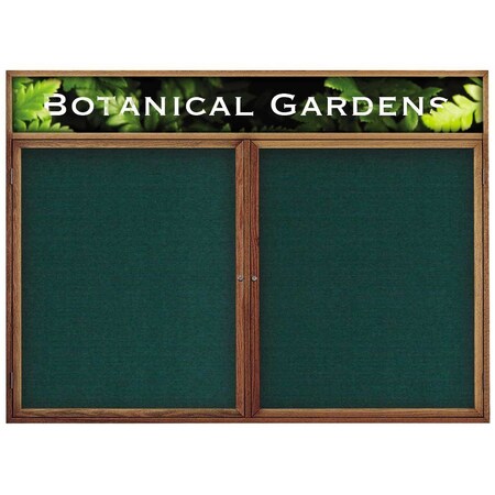 United Visual Products Single Door Indoor Enclosed Easy Tack Bo UV300EZ811-BLACK-WHITE